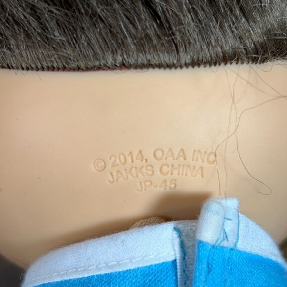 2014 OAA CABBAGE PATCH DOLL SILK HAIR BLUE EYES BROWN Curly HAIR - Picture 4 of 15